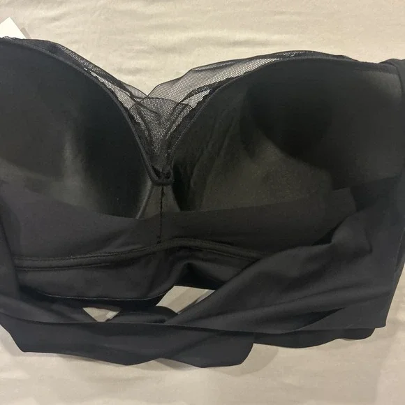 Zen Chic Bra Size 3XL Wireless Lace Pushup Padded Black New With Tags - Picture 6 of 8